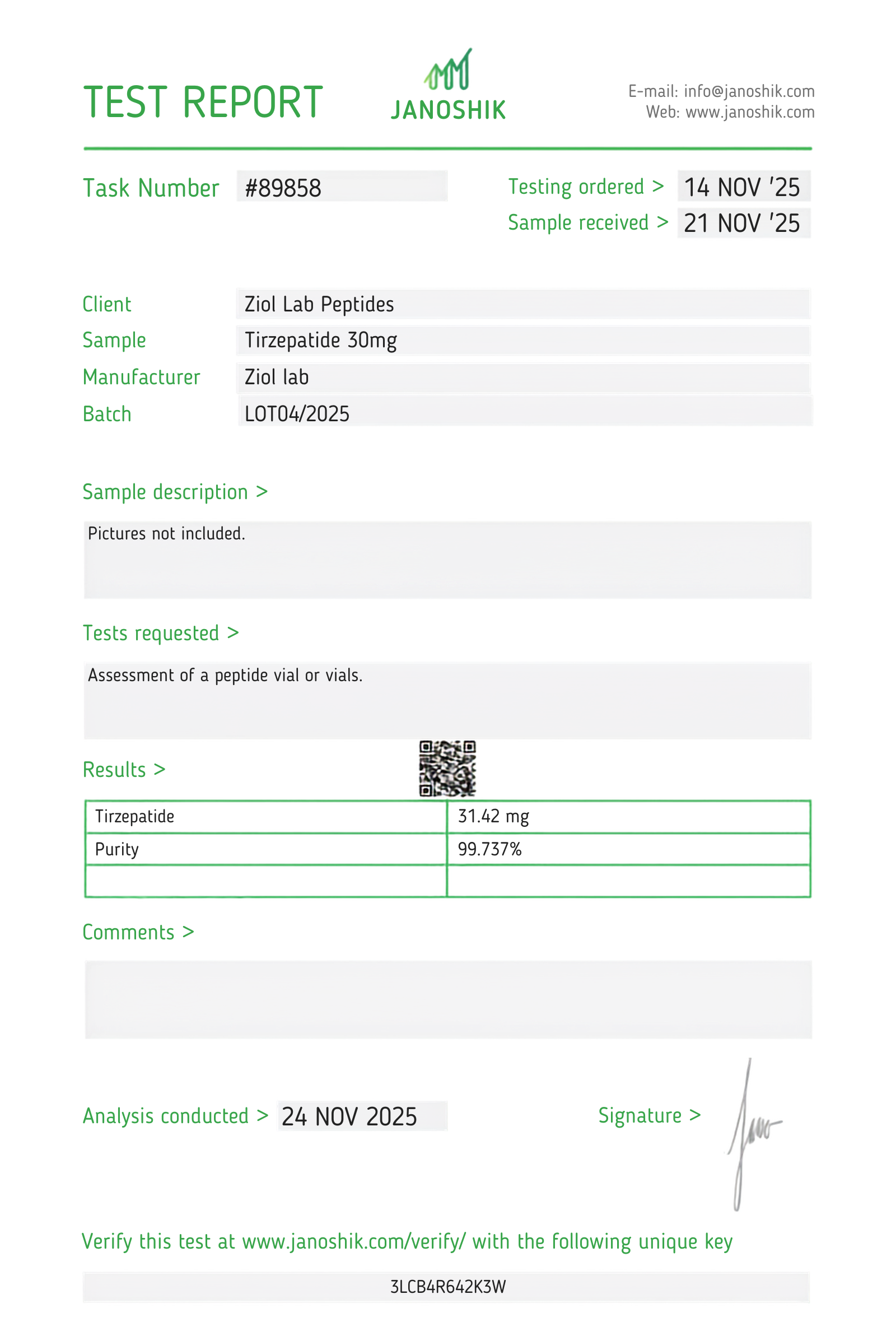 Tirzepatide – 30mg (10 Vials)